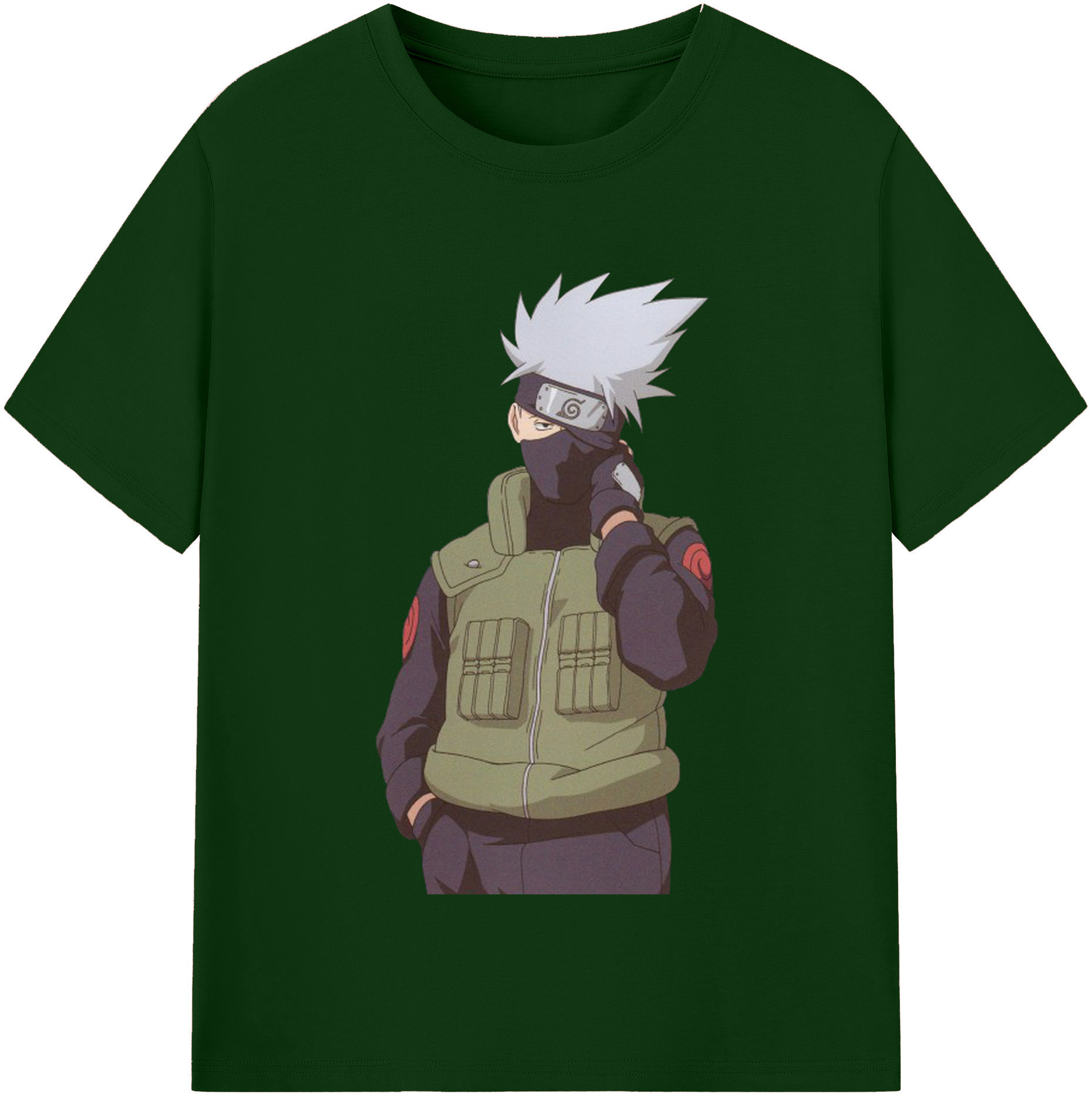 （画像用） NARUTO -ナルト- はたけ カカシ Hatake Kakashi 綿100％半袖Tシャツ（フロントプリント）